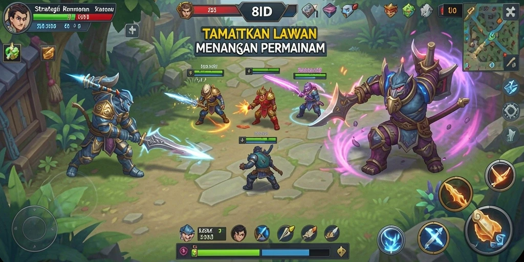 Screenshot gameplay <strong>8ID</strong> yang menunjukkan aksi strategi yang mendebarkan.