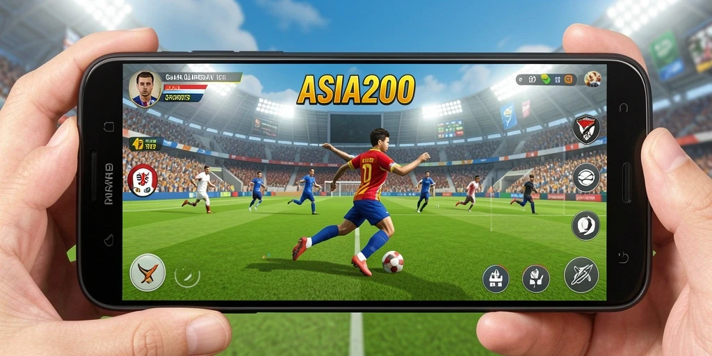 Tampilan gameplay ASIA200 yang intens dan seru.