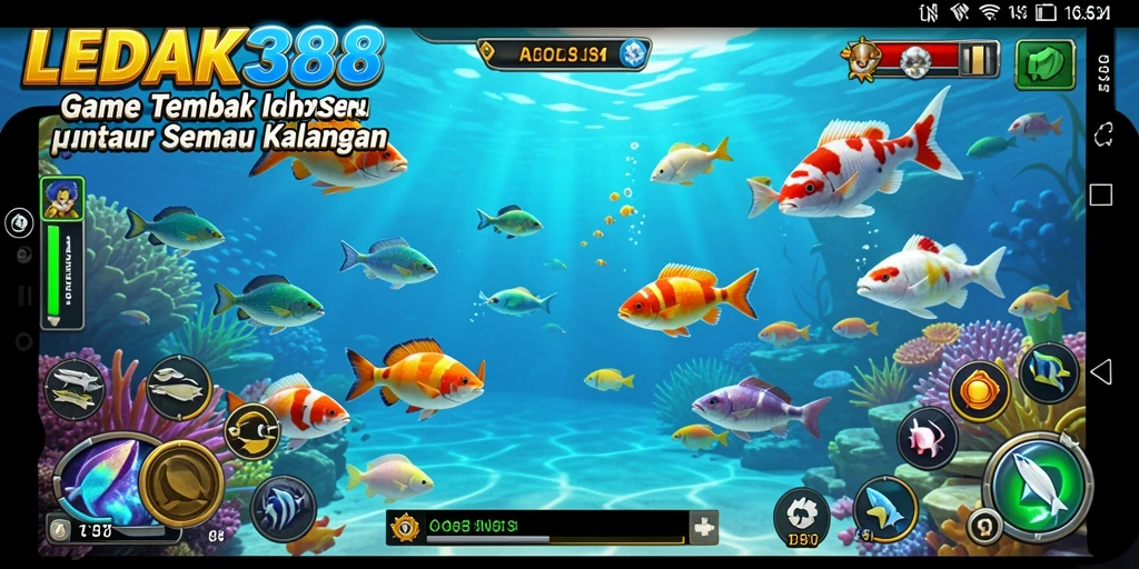 Tampilan seru gameplay Tembak Ikan LEDAK388.