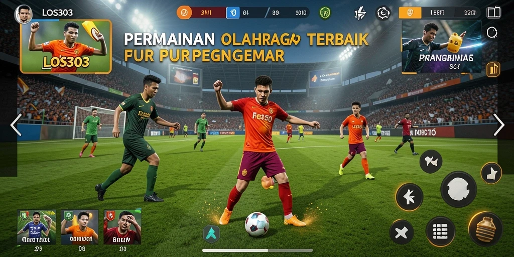 Screenshot gameplay LOS303 menampilkan aksi olahraga yang seru dan mendebarkan.