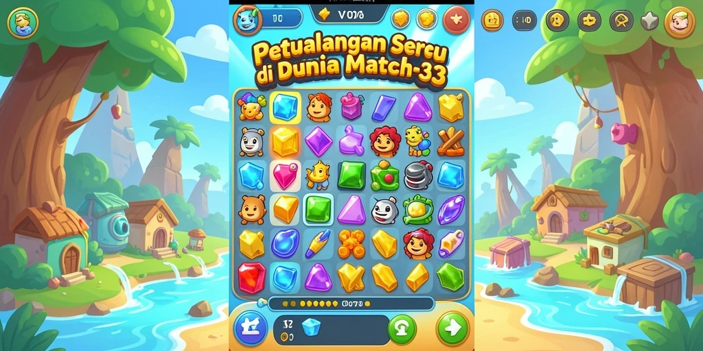 Gameplay seru mencocokkan elemen warna di V07.